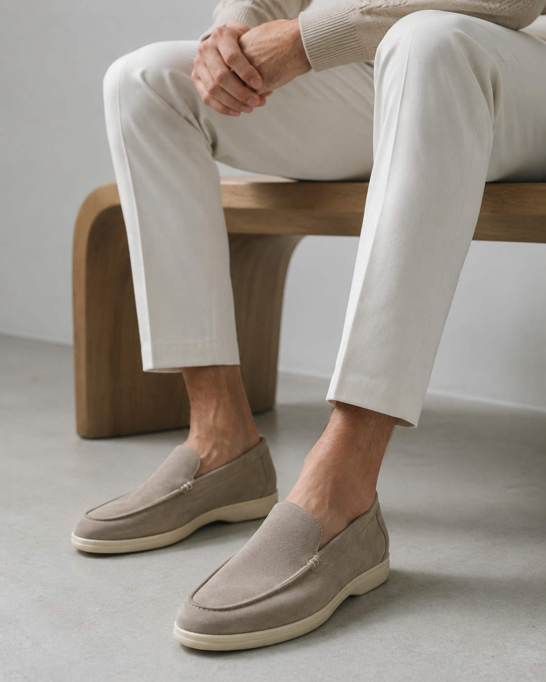 Suede Loafers